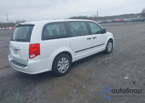 2016 Dodge Grand Caravan American Value Pkg из США, поврежденный, VIN 2C4RDGBGXGR392208